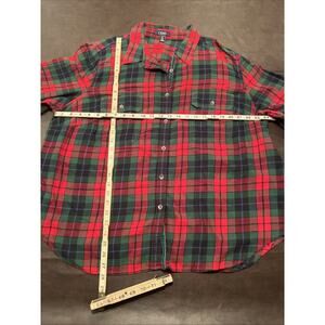 Chaps Brushed Flannel Womens Long Sleeve Plaid Size 3xl